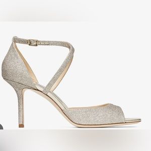 Jimmy Choo. Emsy 85 Platinum Ice